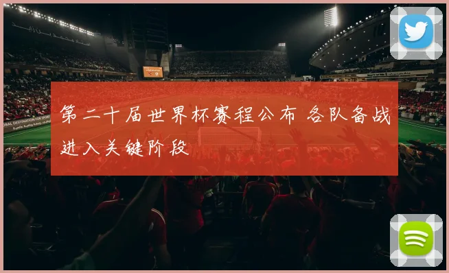 第二十届世界杯赛程公布 各队备战进入关键阶段